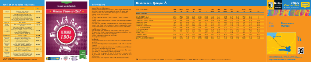 Douarnenez - Quimper Tarifs Et Principales Réductions Informations