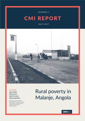 CMI REPORT Rural Poverty in Malanje, Angola