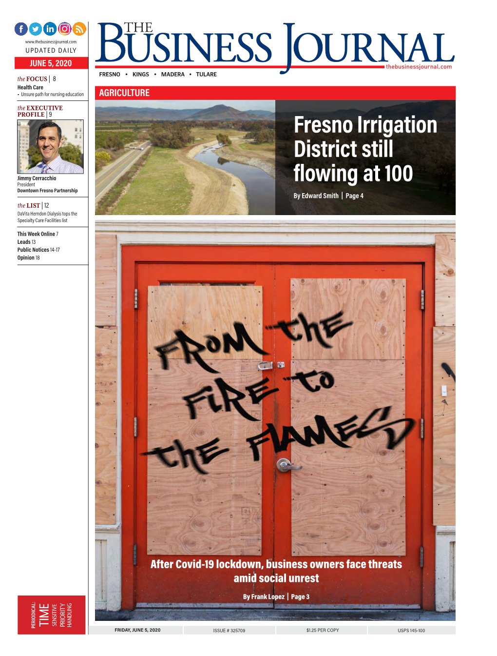 Fresno Irrigation District Still Flowing at 100