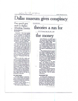 Dallas Museum Gives Conspiracy the Money Theories a Run