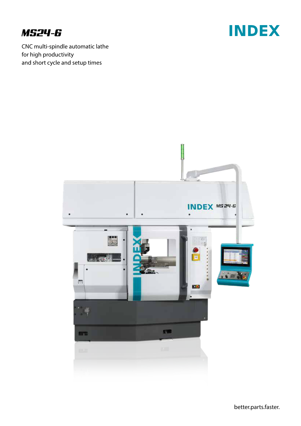 MS24-6 CNC Multi-Spindle Automatic Lathe for High Productivity and Short Cycle and Setup Times