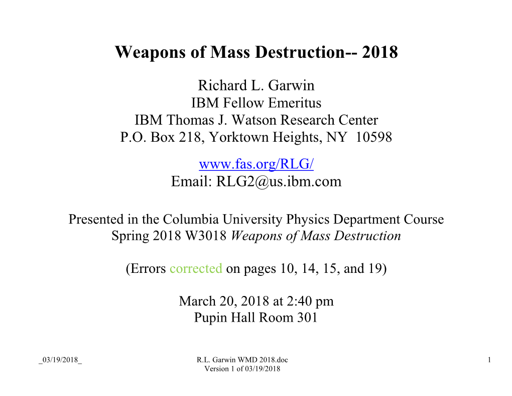 One View of the Role of the NAS In