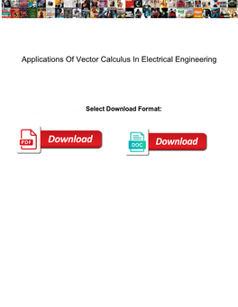 Applications of Vector Calculus in Electrical Engineering