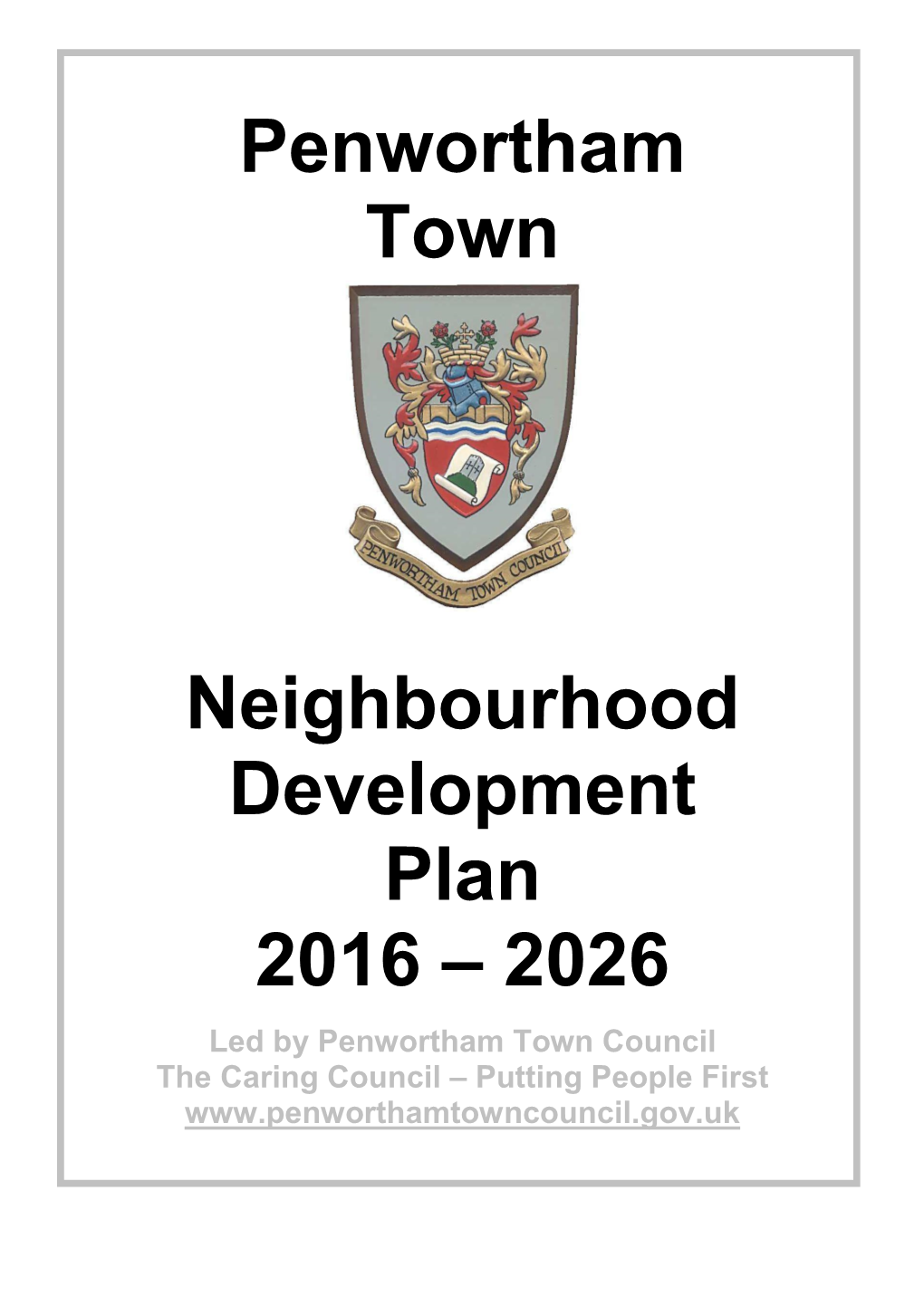 Penwortham Town Neighbourhood Development Plan