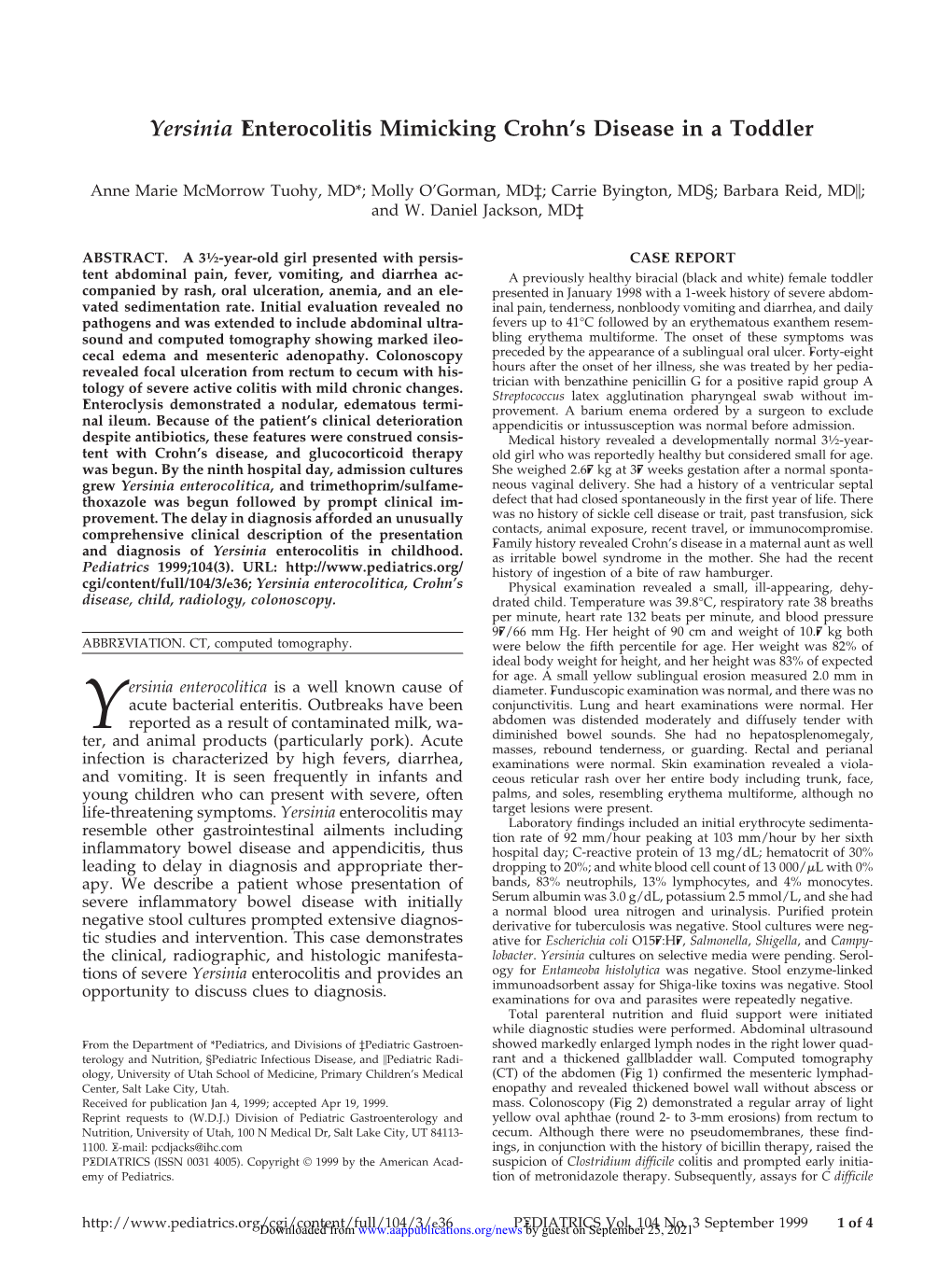 Yersinia Enterocolitica, and Trimethoprim/Sulfame- Neous Vaginal Delivery