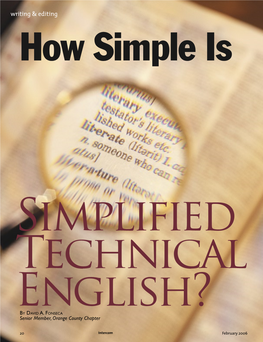 Simplified Technical English?