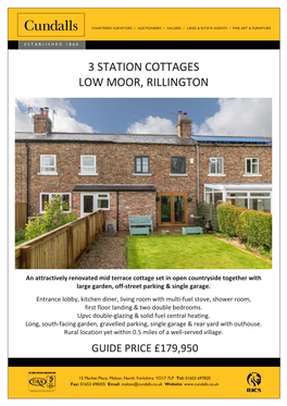 3 Station Cottages Low Moor, Rillington