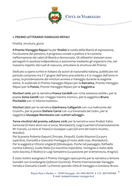 1. Premio Letterario Viareggio-Rèpaci