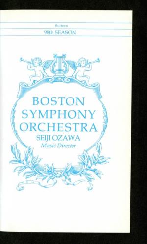 Boston Symphony Orchestra Archives