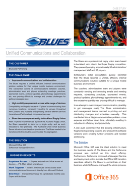 Unified Communications and Collaboration