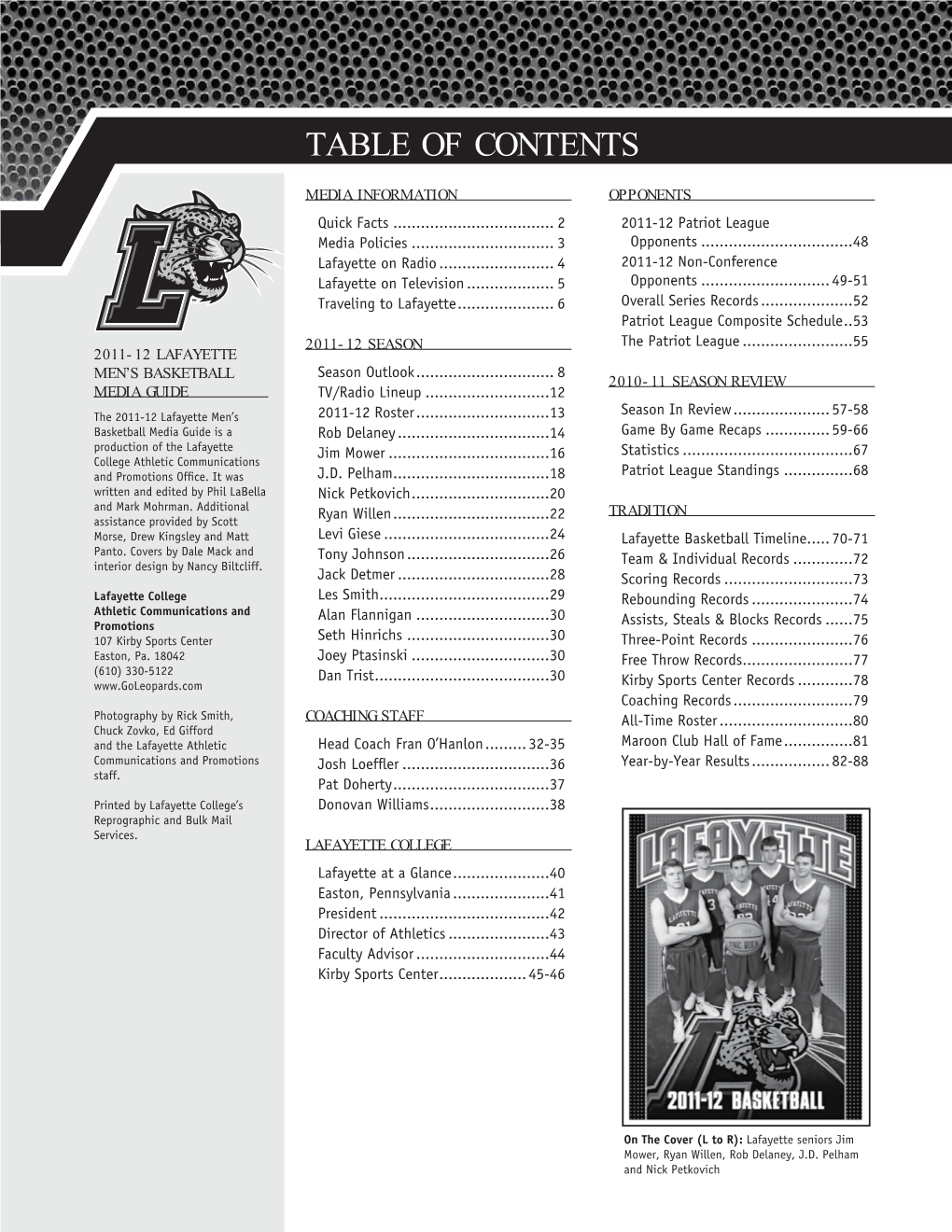 Table of Contents