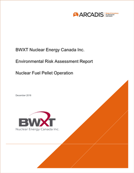 BWXT Nuclear Energy Canada Inc. Environmental Risk Assessment