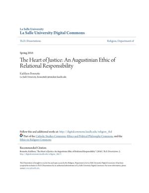 The Heart of Justice: an Augustinian Ethic of Relational Responsibility