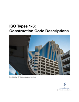 ISO Types 1-6: Construction Code Descriptions