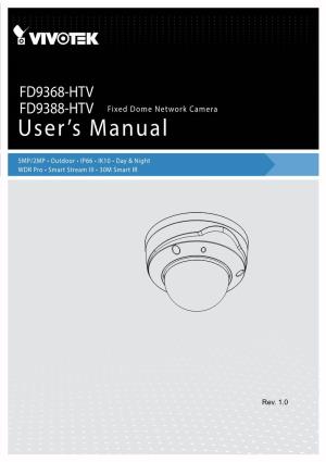 User Manual: Vivotek FD9368-HTV