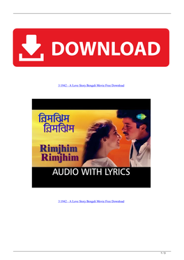 3 1942 a Love Story Bengali Movie Free Download