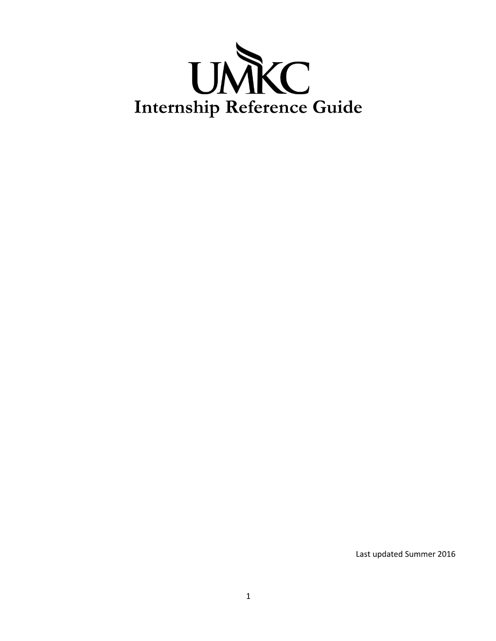 Internship Reference Guide