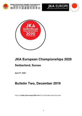 JKA European Championships 2020