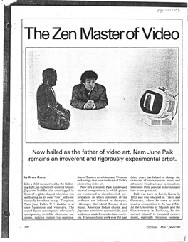 The Zen Master of Video