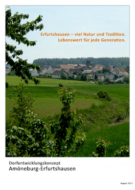 Dorfentwicklungskonzept Amöneburg-Erfurtshausen