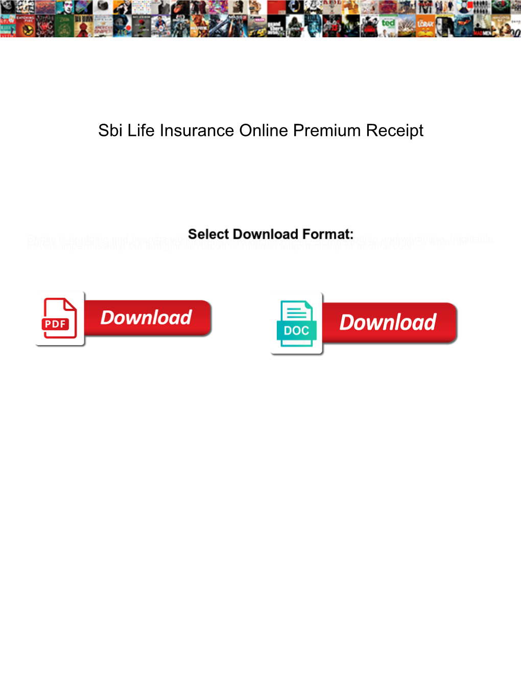 Sbi Life Insurance Online Premium Receipt