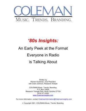 80S Insights – Fall 2000