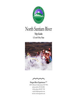 North Santiam River Trip Guide 1/2 and 1 Day Trips