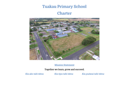 Tuakau Primary School Charter