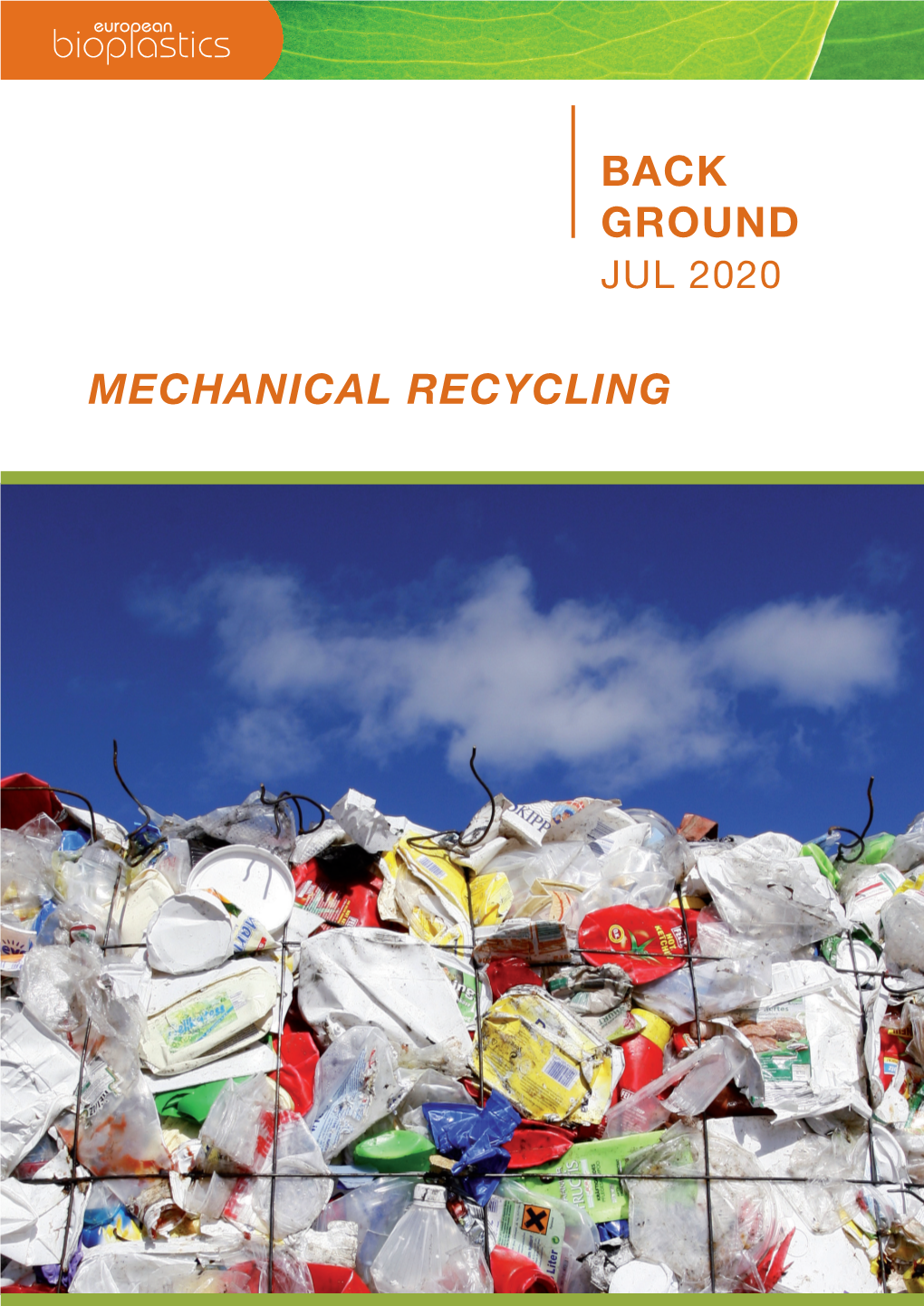 Back Ground Mechanical Recycling