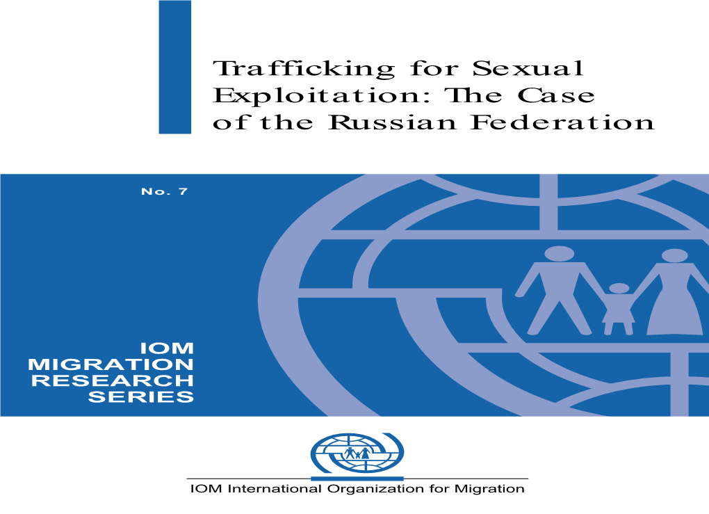 Trafficking for Sexual Exploitation: the Case of the Russian Federation