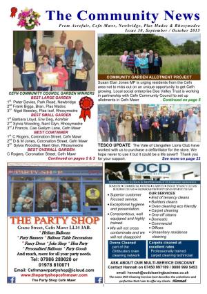 Cefn Community News Letter September.Pdf