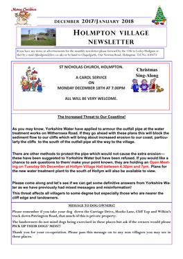 Holmpton Village Newsletter