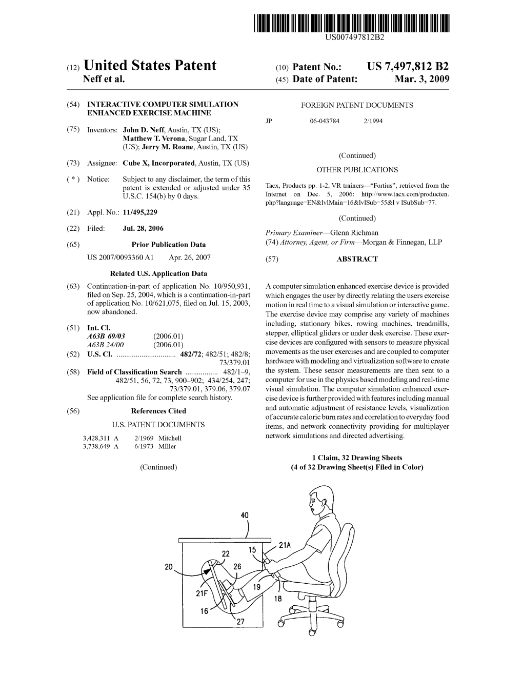 (12) United States Patent (10) Patent No.: US 7,497,812 B2 Neff Et Al