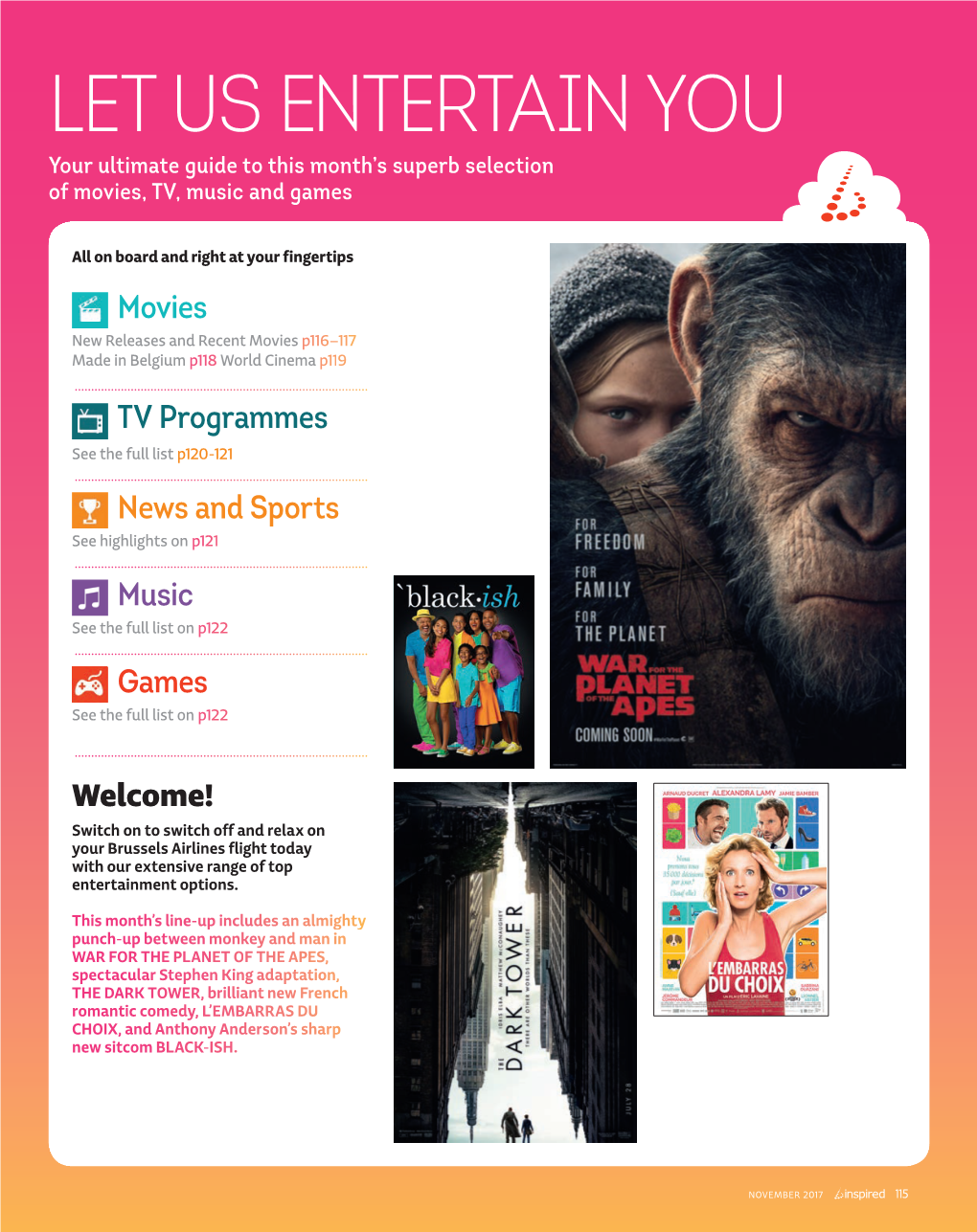 LET US ENTERTAIN YOU Your Ultimate Guide to This Month’S Superb Selection of Movies, TV, Music and Games