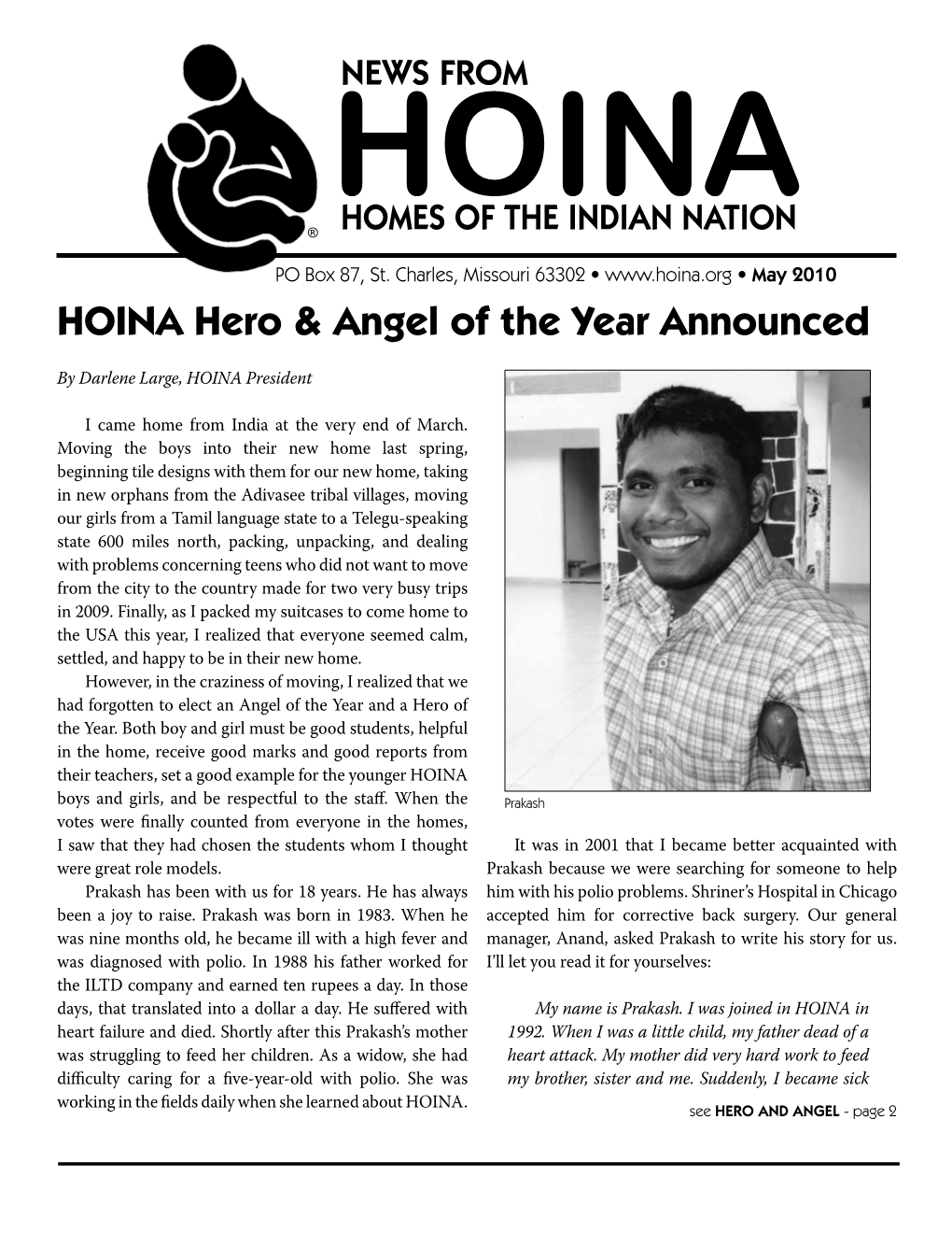 HOINA Hero & Angel of the Year Announced