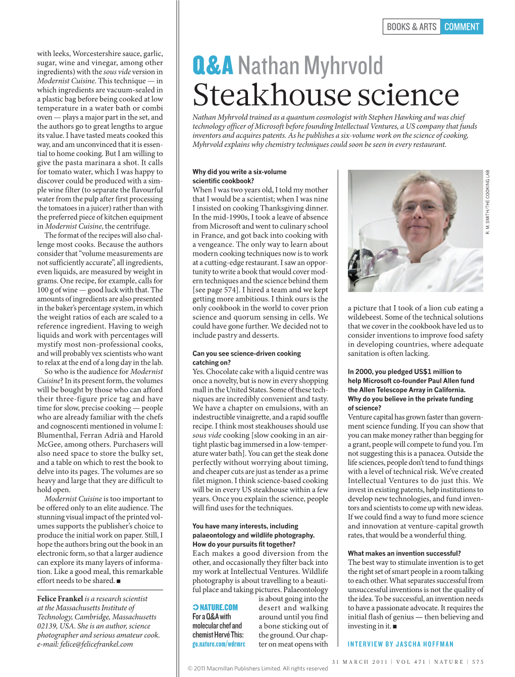 Steakhouse Science