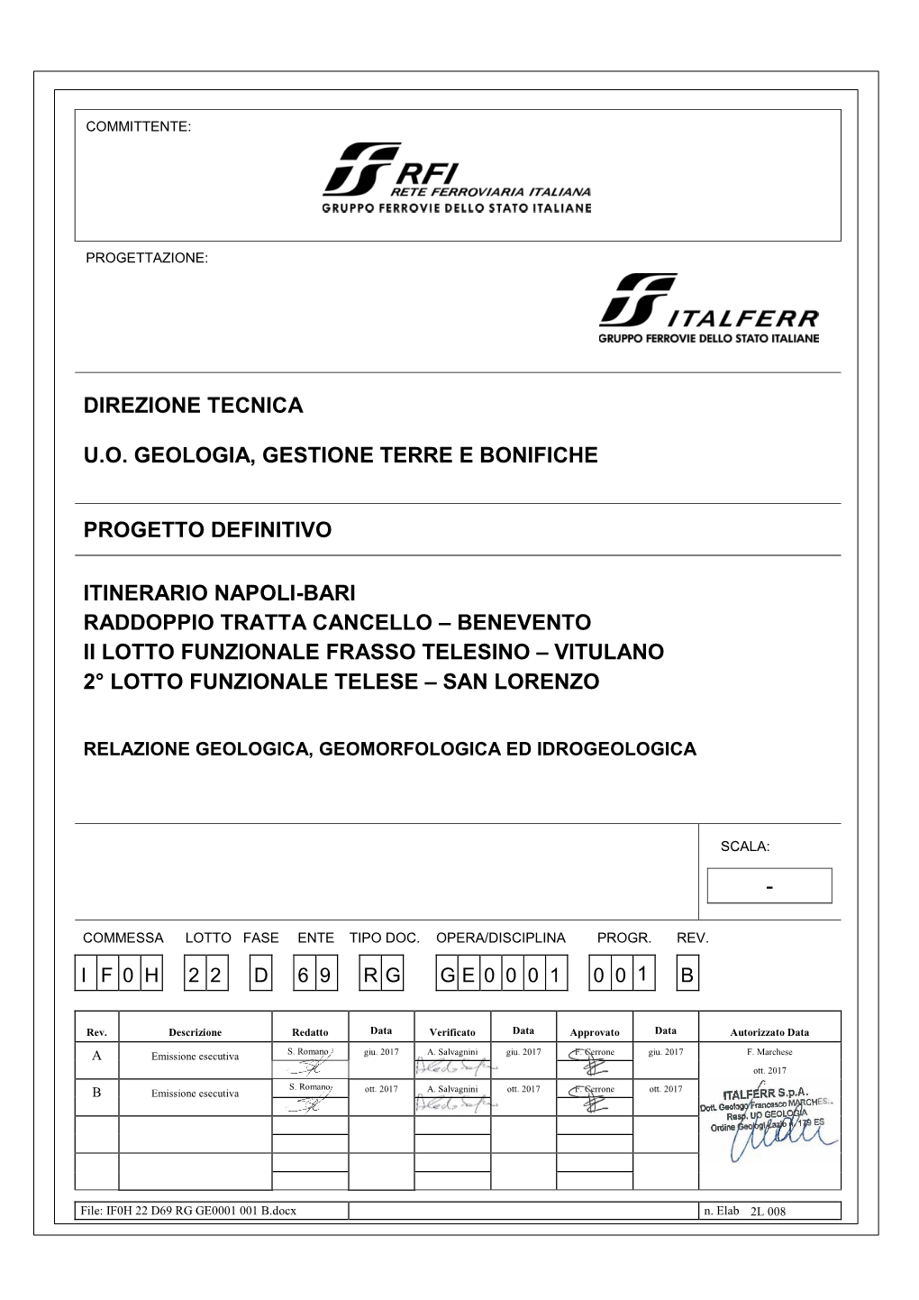 Relazione Geologica, Geomorfologica, Idrogeologica E