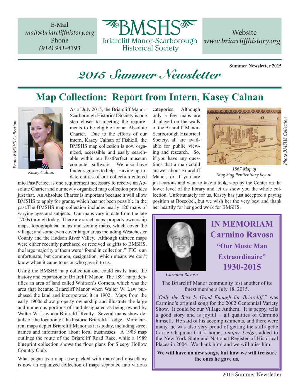 2015 Summer Newsletter