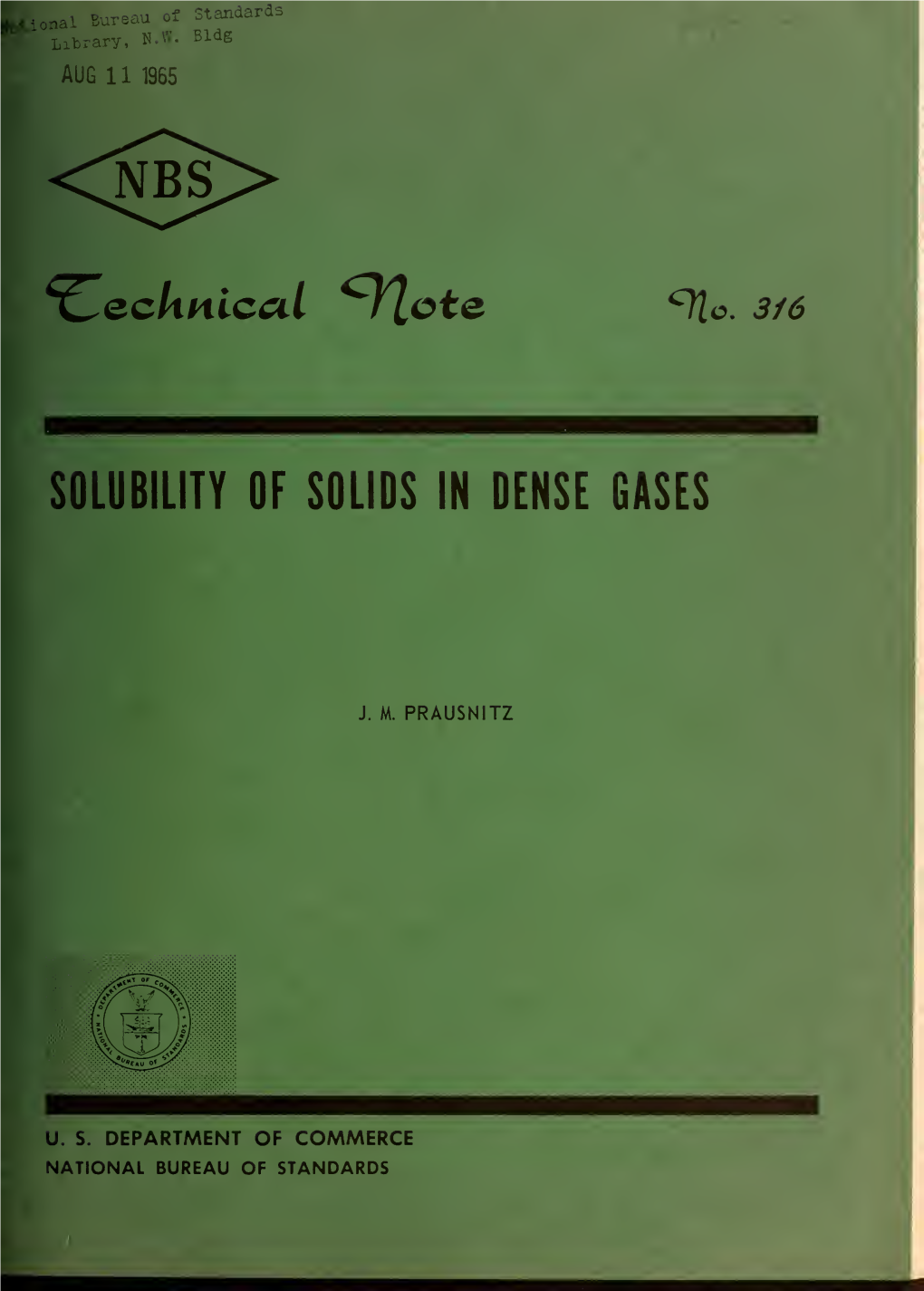 Solubility of Solids in Dense Gases