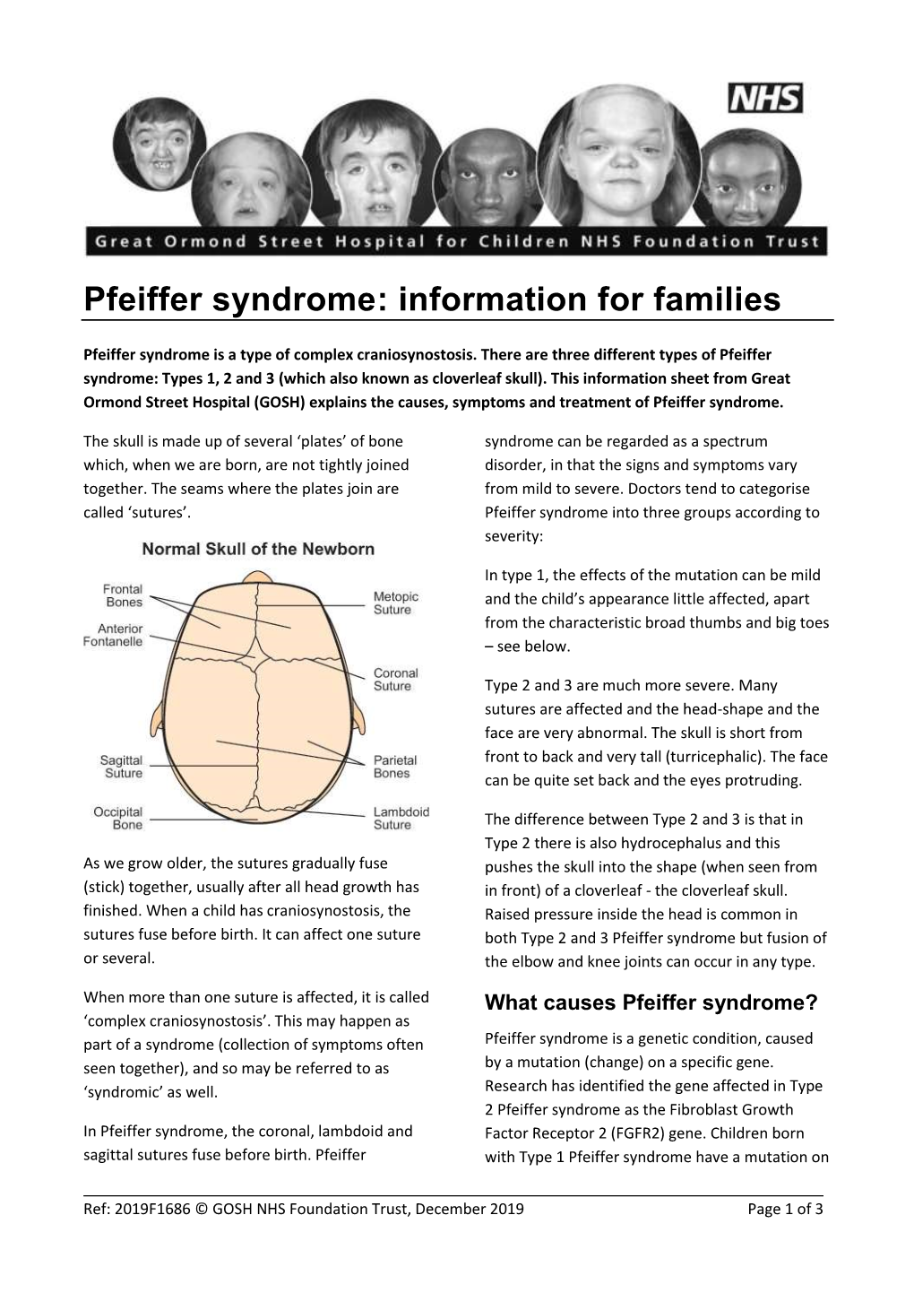 Pfeiffer Syndrome: Information for Families