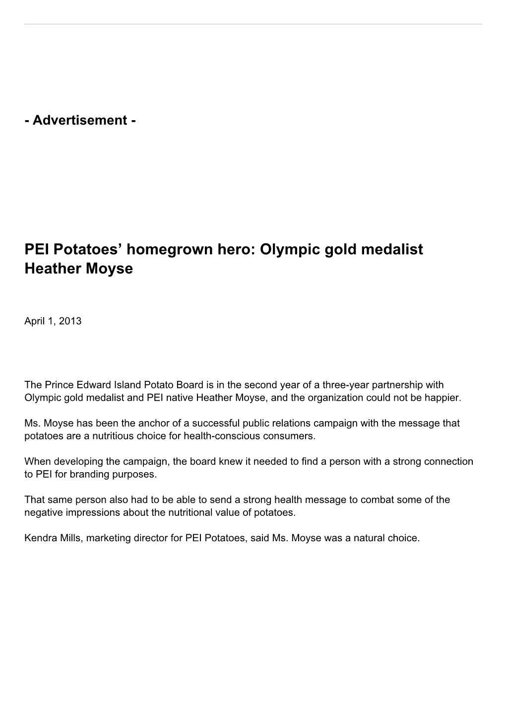 Olympic Gold Medalist Heather Moyse