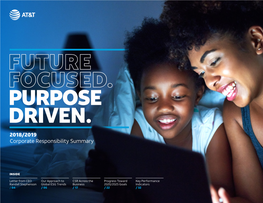 2018/2019 AT&T Corporate Responsibility Summary