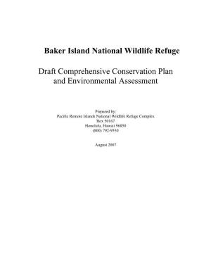 Baker Island National Wildlife Refuge Draft Comprehensive Conservation Plan and Environmental Assessment
