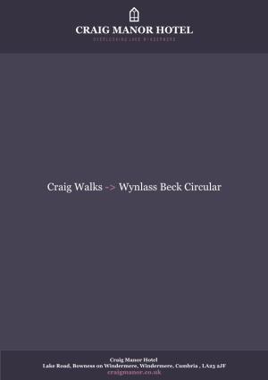 Wynlass Beck Circular
