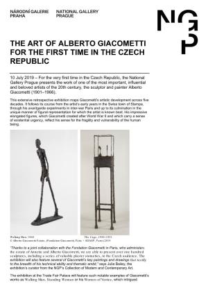 The Art of Alberto Giacometti for the First Time in the Czech Republic