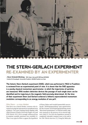The Stern-Gerlach Experiment Re-Examined by an Experimenter