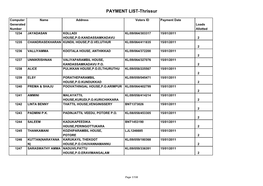 PAYMENT LIST-Thrissur