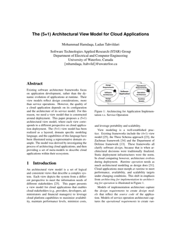 Architectural View Model for Cloud Applications