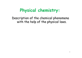 Physical Chemistry