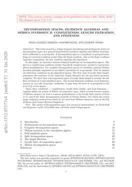 Decomposition Spaces, Incidence Algebras and M\" Obius Inversion II